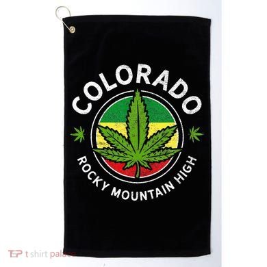 Colorado Marijuana Funny Weed Cannabis Golf Towel