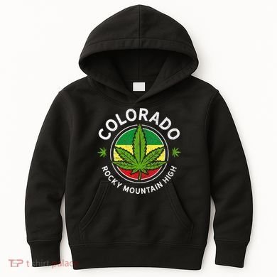 Colorado Marijuana Funny Weed Cannabis Kids Hoodie