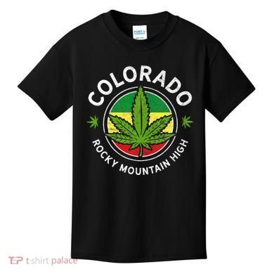 Colorado Marijuana Funny Weed Cannabis Kids T-Shirt