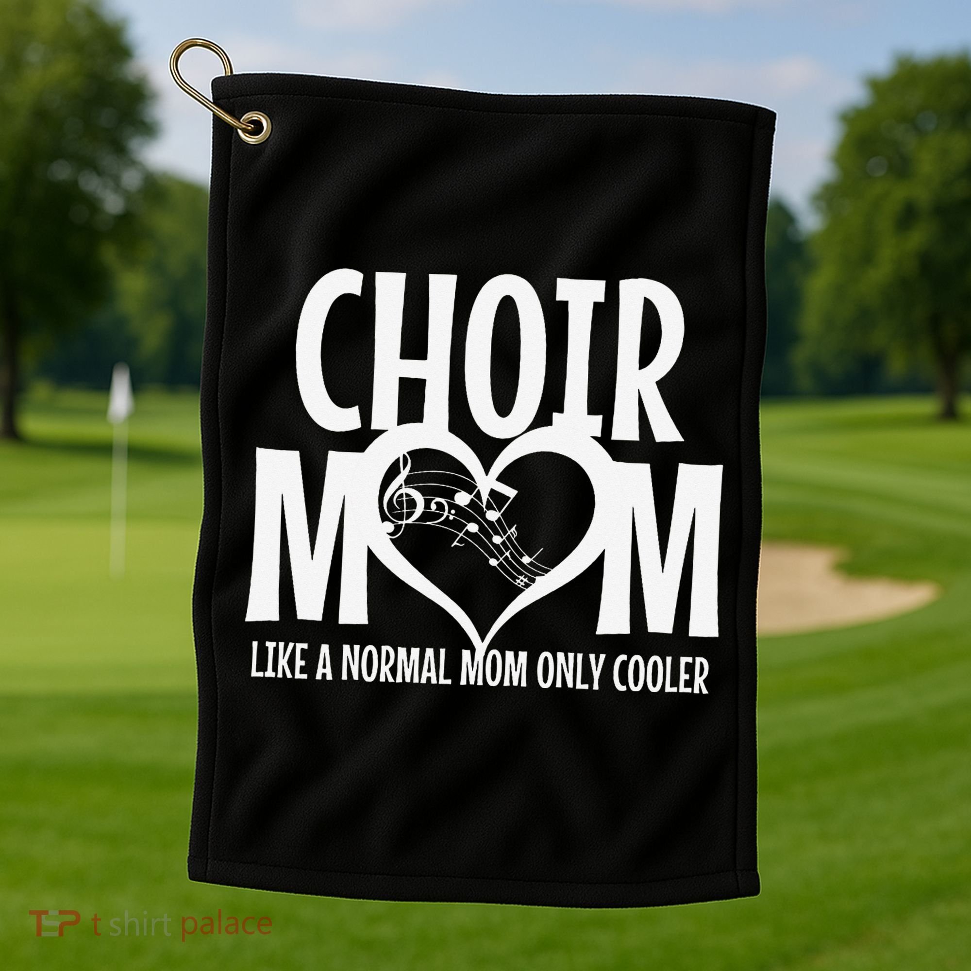 Choir Mom Funny Singing Singer Golf Towel