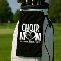 Choir Mom Funny Singing Singer Golf Towel thumb 2