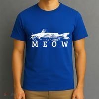 Catfish Meow Funny Catfishing Fishing Fisher Gift T-Shirt thumb 3
