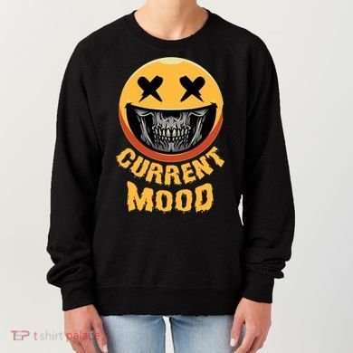 Current Mood Funny Halloween Skeleton Women's Sweatshirt