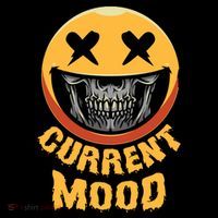 Current Mood Funny Halloween Skeleton Doggie Tank thumb 4