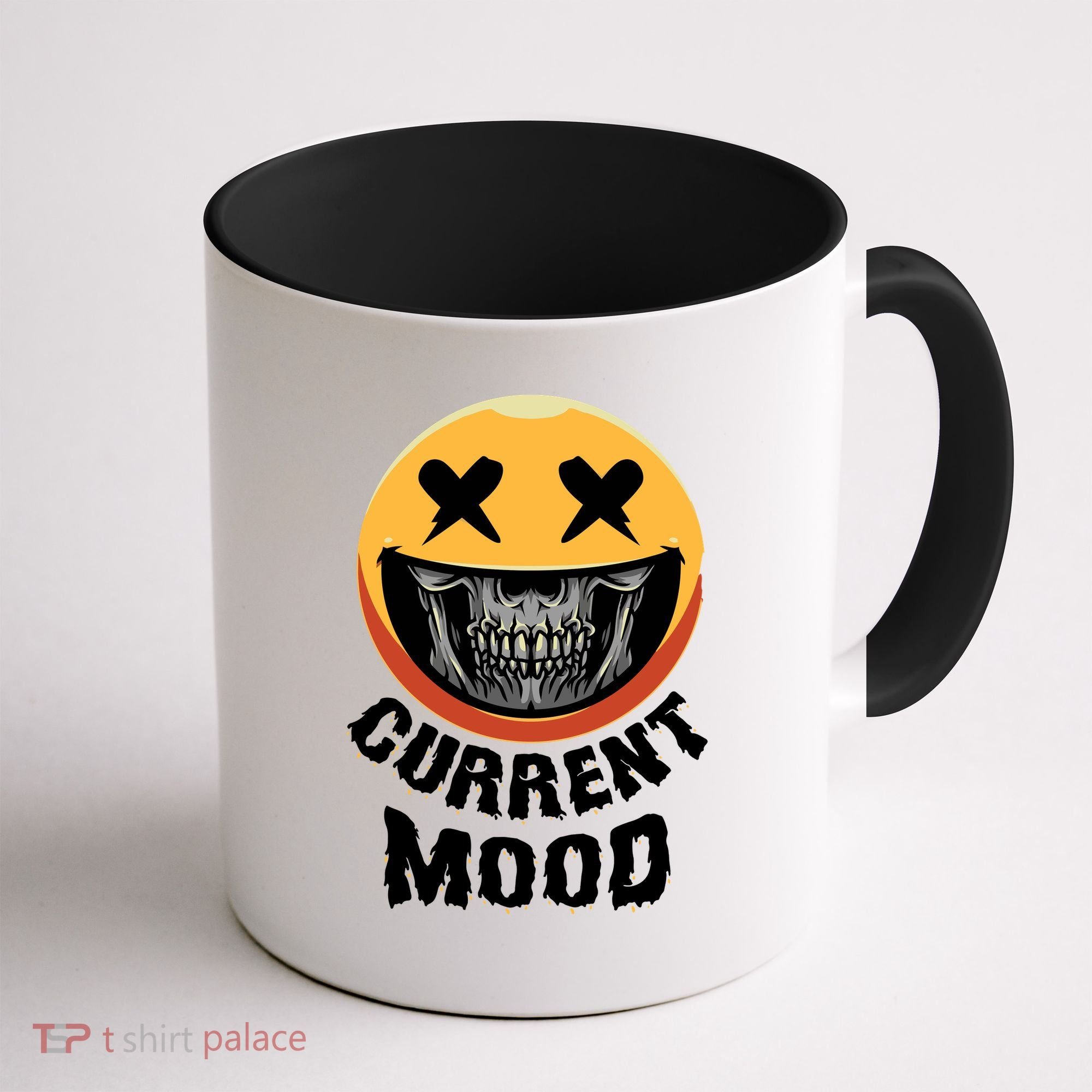 Current Mood Funny Halloween Skeleton Coffee Mug