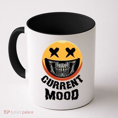 Current Mood Funny Halloween Skeleton Coffee Mug