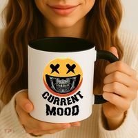 Current Mood Funny Halloween Skeleton Coffee Mug thumb 3