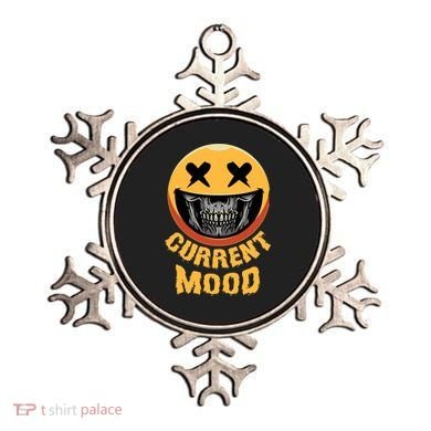 Current Mood Funny Halloween Skeleton Ornament