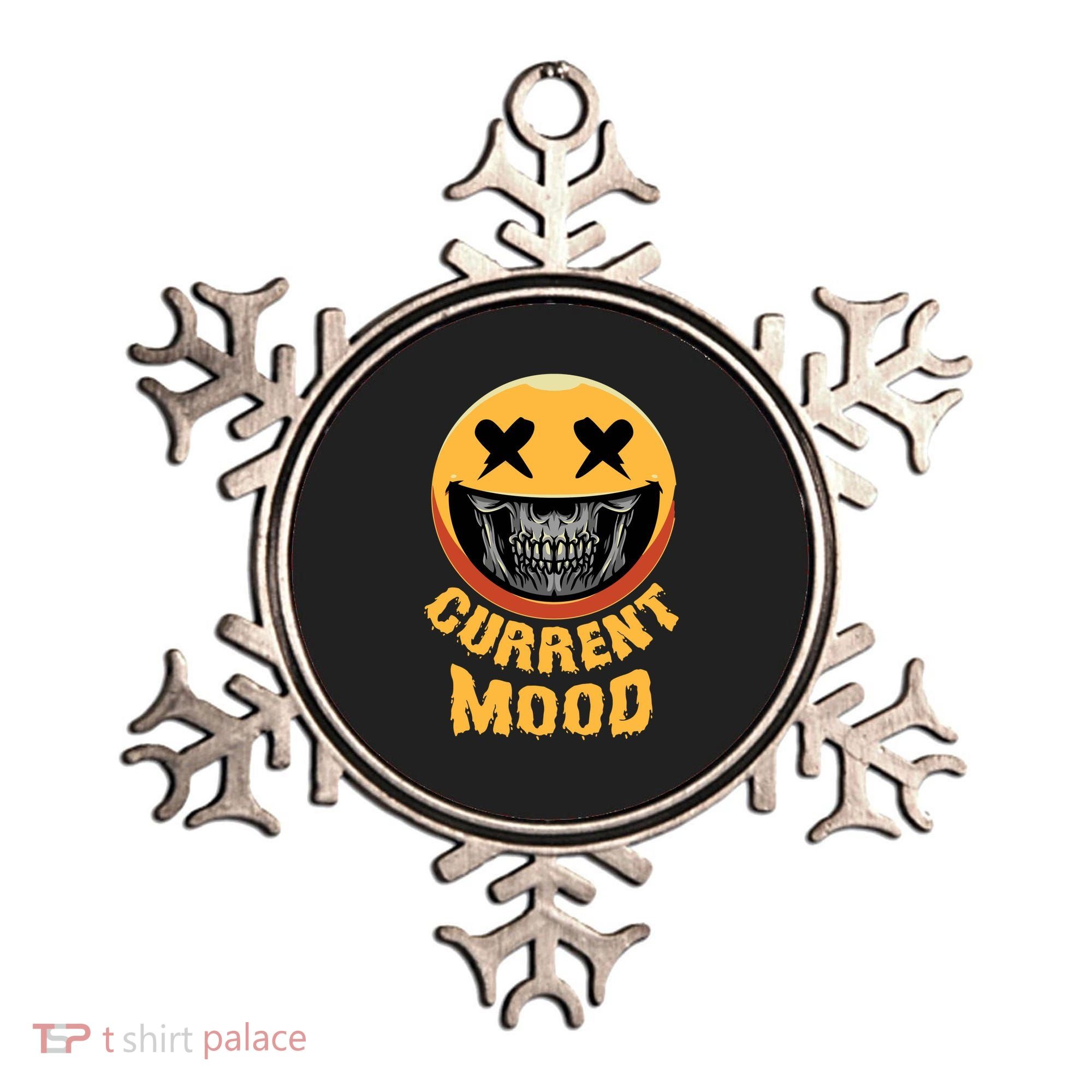 Current Mood Funny Halloween Skeleton Ornament