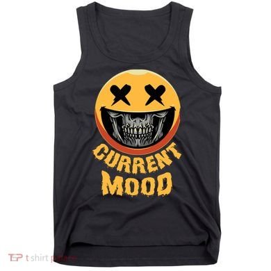 Current Mood Funny Halloween Skeleton Tank Top
