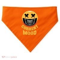 Current Mood Funny Halloween Skeleton USA-Made Doggie Bandana thumb 0