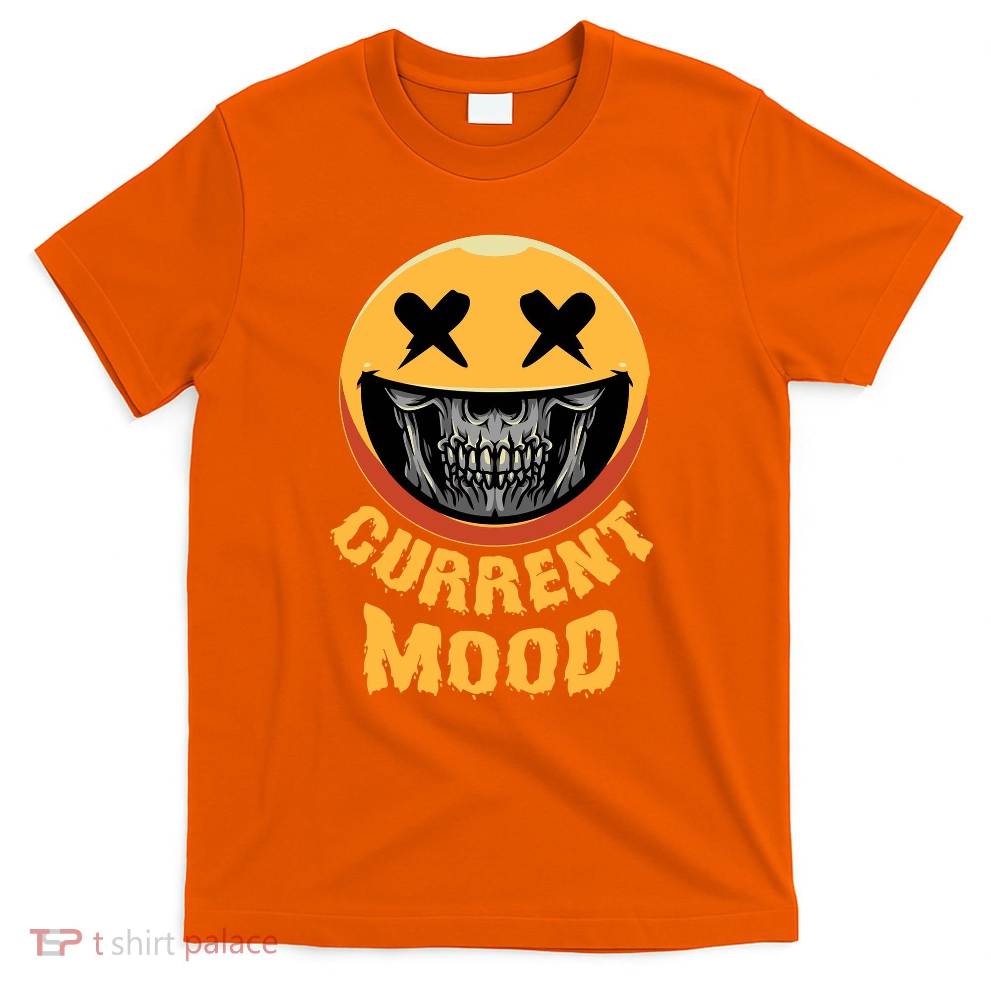 Current Mood Funny Halloween Skeleton T-Shirt