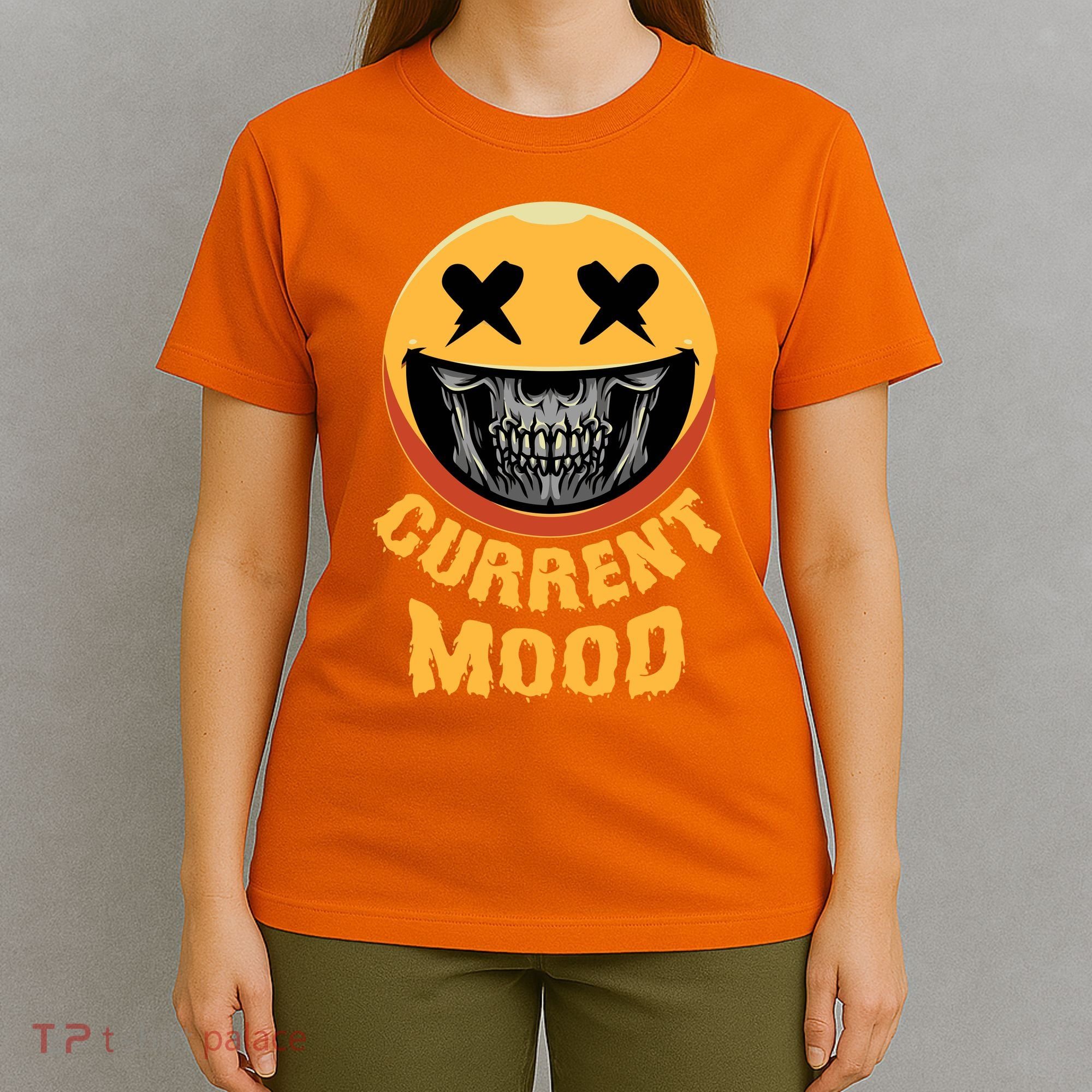 Current Mood Funny Halloween Skeleton T-Shirt
