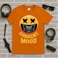 Current Mood Funny Halloween Skeleton T-Shirt thumb 5