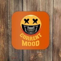 Current Mood Funny Halloween Skeleton Coaster thumb 0