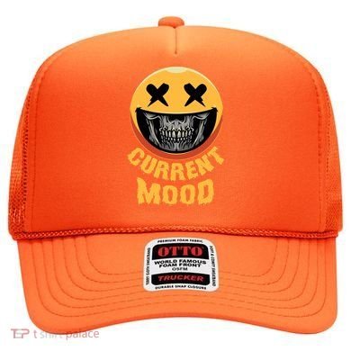 Current Mood Funny Halloween Skeleton Hat