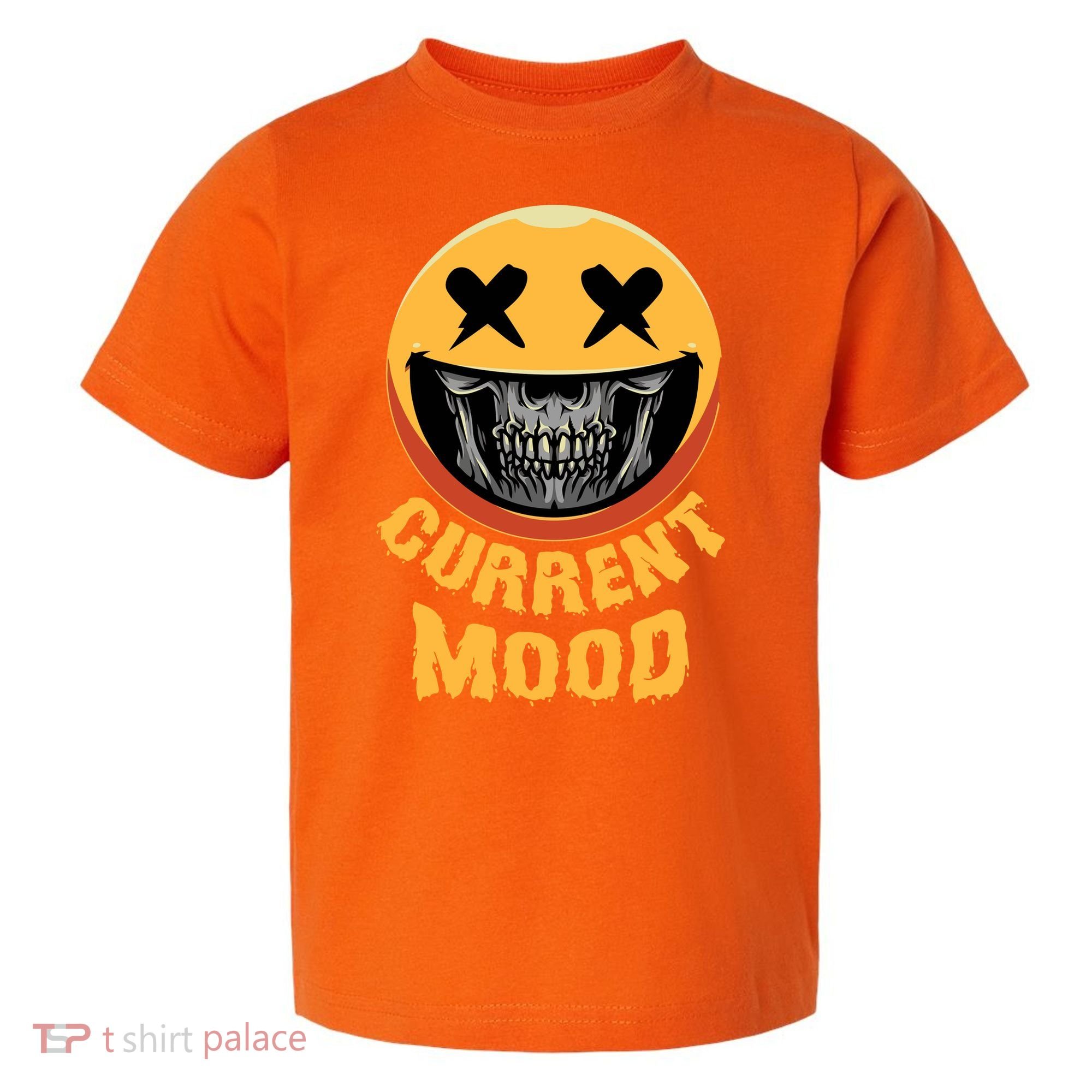 Current Mood Funny Halloween Skeleton Toddler T-Shirt