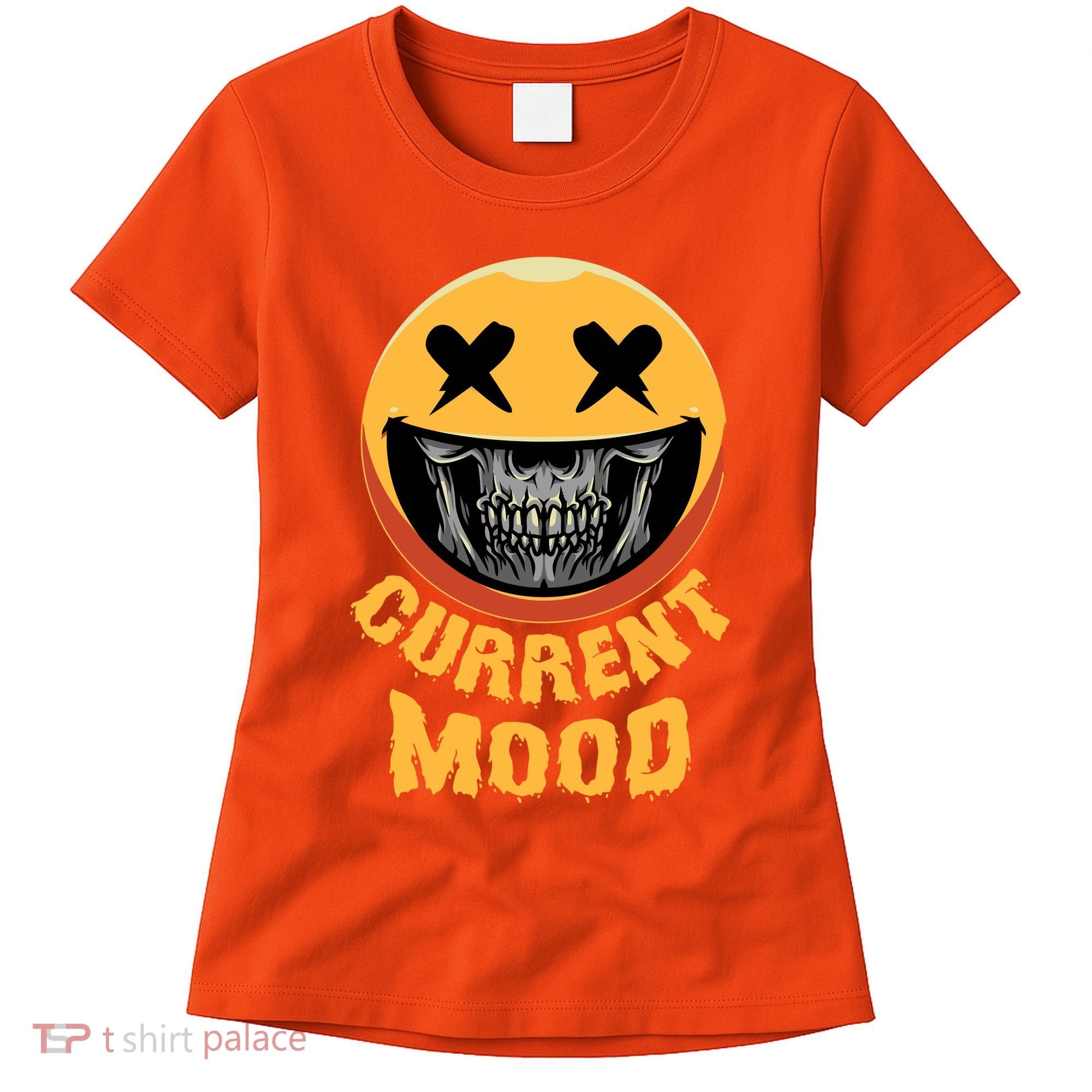 Current Mood Funny Halloween Skeleton Women's T-Shirt