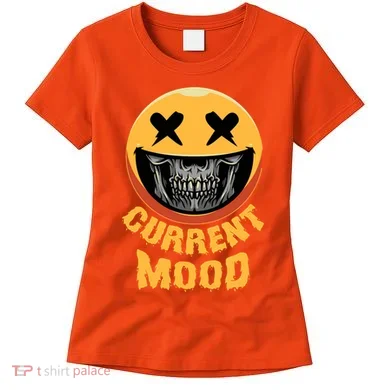 Current Mood Funny Halloween Skeleton Women's T-Shirt