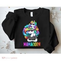 Cute Mamacorn Funny Unicorn Mothers Day Rainbow Sweatshirt thumb 2