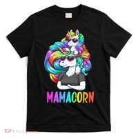 Cute Mamacorn Funny Unicorn Mothers Day Rainbow T-Shirt thumb 0