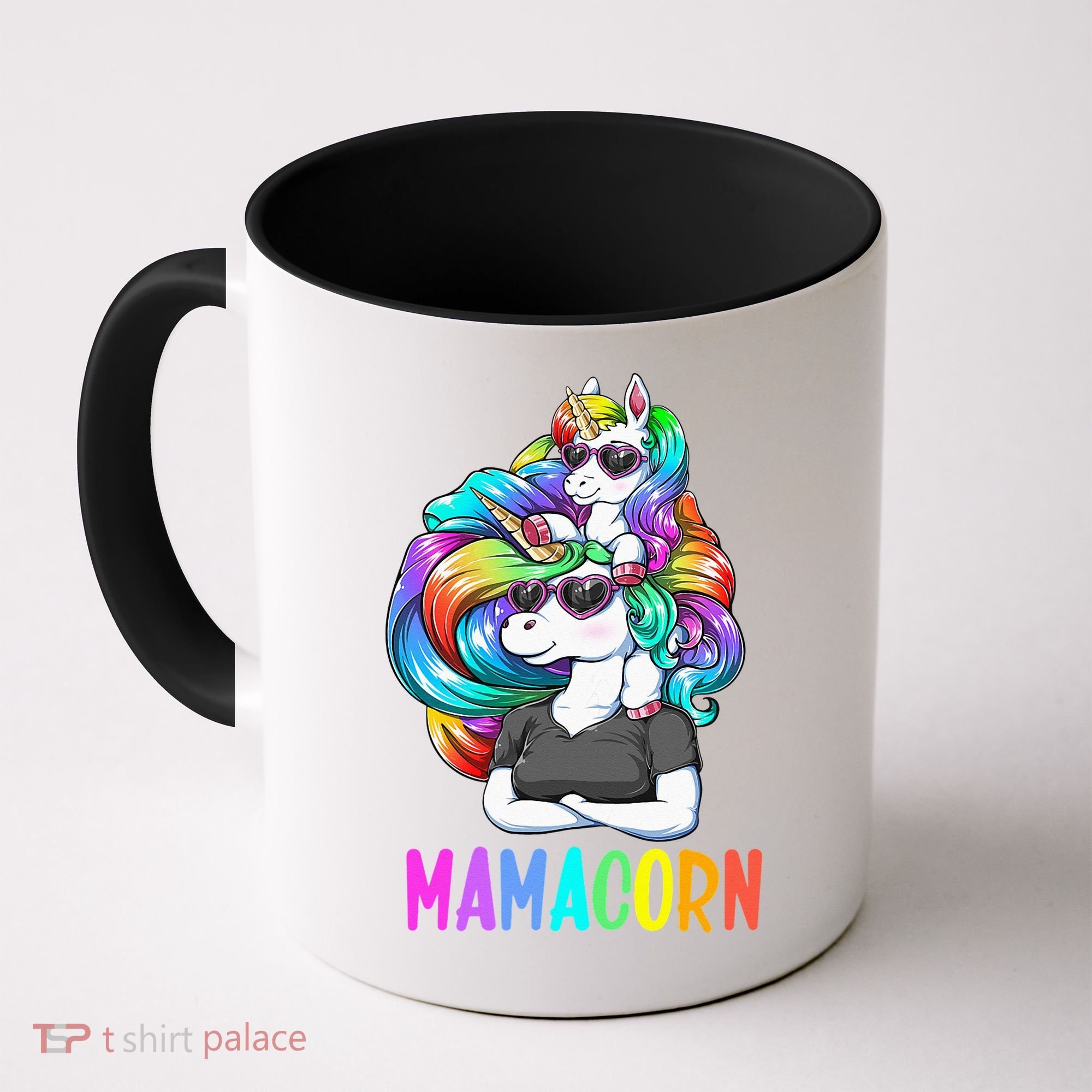 Cute Mamacorn Funny Unicorn Mothers Day Rainbow Coffee Mug