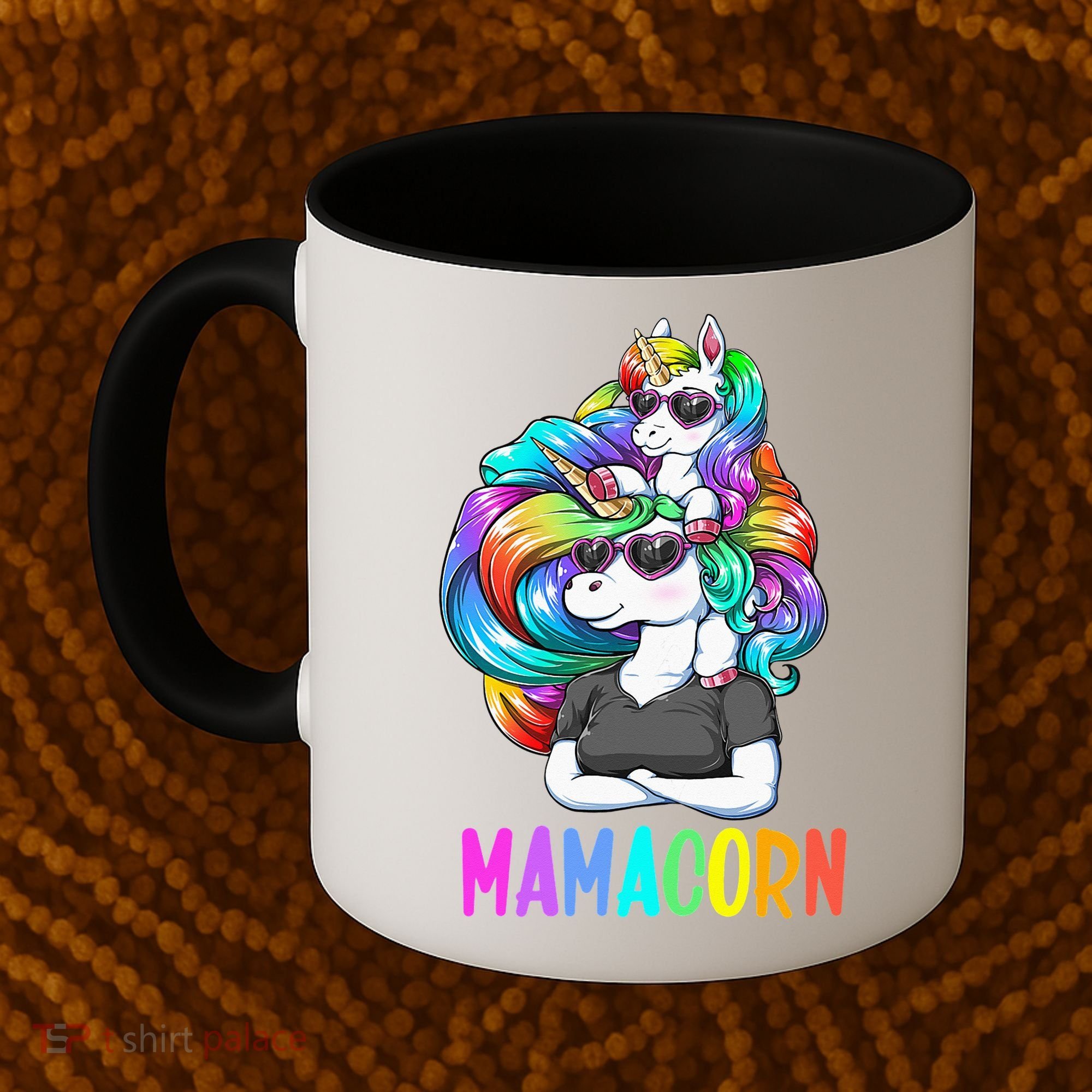 Cute Mamacorn Funny Unicorn Mothers Day Rainbow Coffee Mug