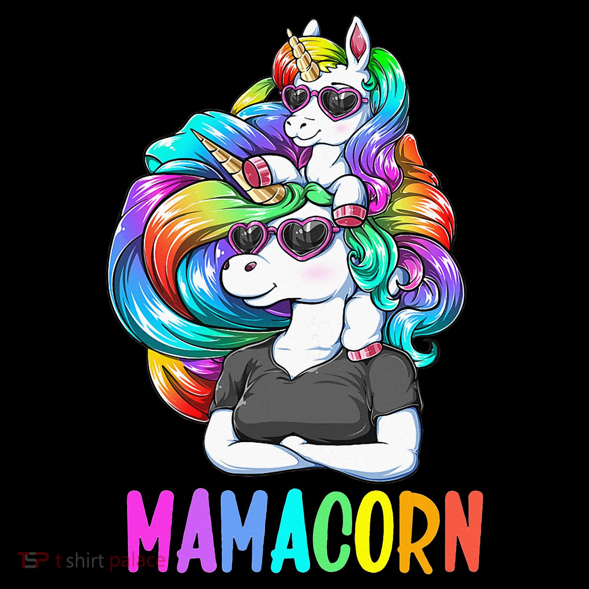 Cute Mamacorn Funny Unicorn Mothers Day Rainbow Coffee Mug