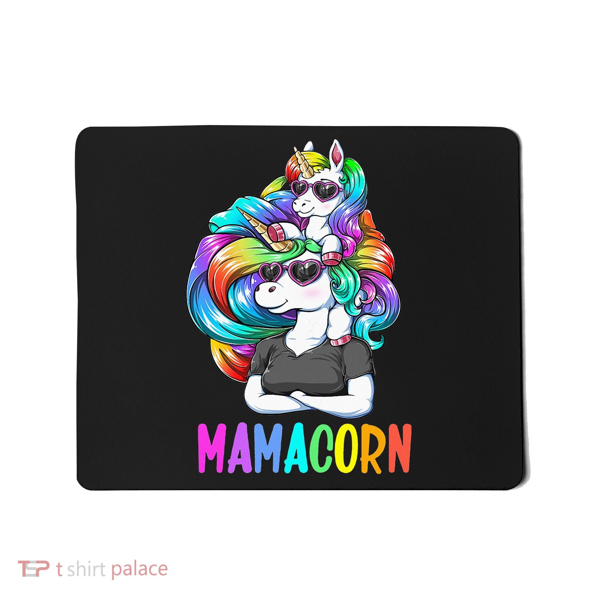 Cute Mamacorn Funny Unicorn Mothers Day Rainbow Mousepad