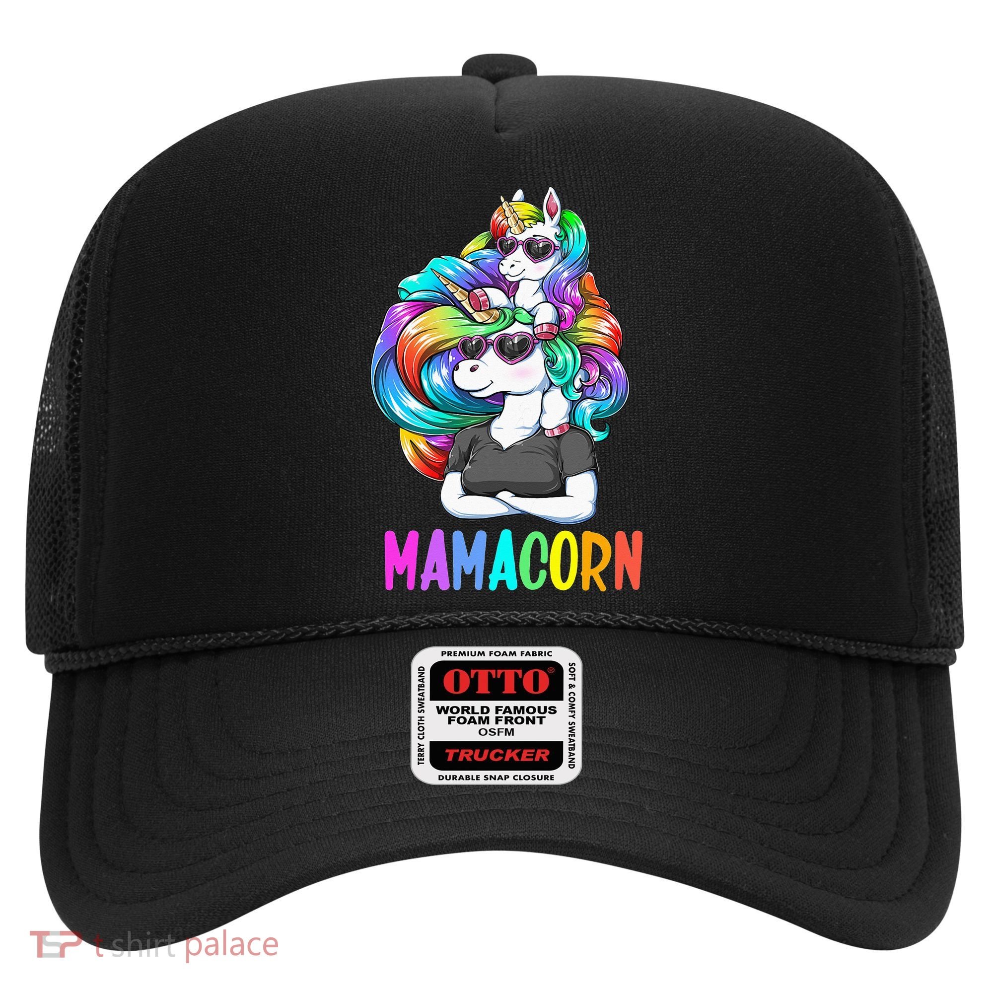Cute Mamacorn Funny Unicorn Mothers Day Rainbow Hat