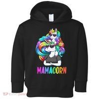 Cute Mamacorn Funny Unicorn Mothers Day Rainbow Toddler Hoodie thumb 0