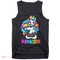Cute Mamacorn Funny Unicorn Mothers Day Rainbow Tank Top thumb 0