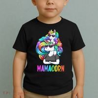 Cute Mamacorn Funny Unicorn Mothers Day Rainbow Toddler T-Shirt thumb 2