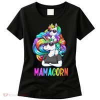 Cute Mamacorn Funny Unicorn Mothers Day Rainbow Women's T-Shirt thumb 0