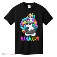 Cute Mamacorn Funny Unicorn Mothers Day Rainbow Kids T-Shirt thumb 0