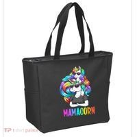 Cute Mamacorn Funny Unicorn Mothers Day Rainbow Tote Bag thumb 2