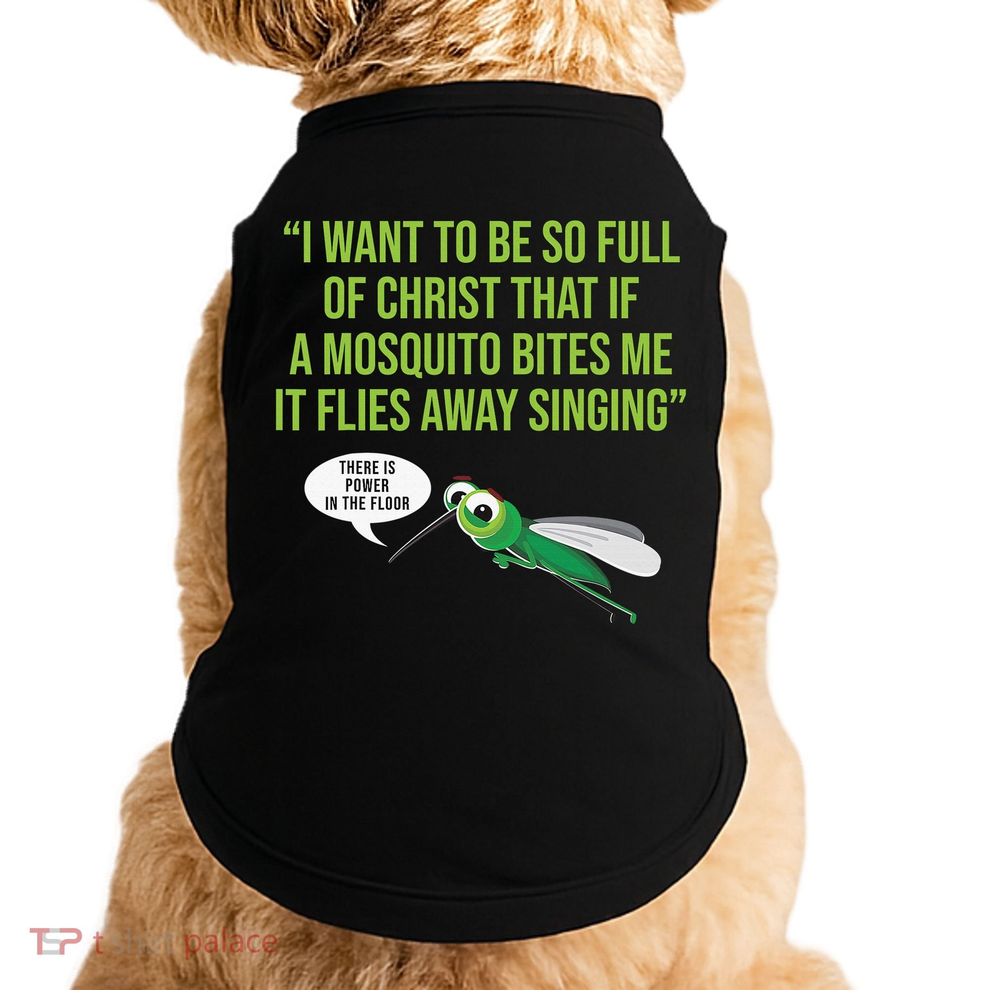 Christian Mosquito Funny Gag Jokes Religious Christian  Doggie Tank