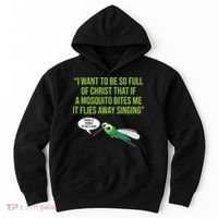 Christian Mosquito Funny Gag Jokes Religious Christian  Hoodie thumb 0