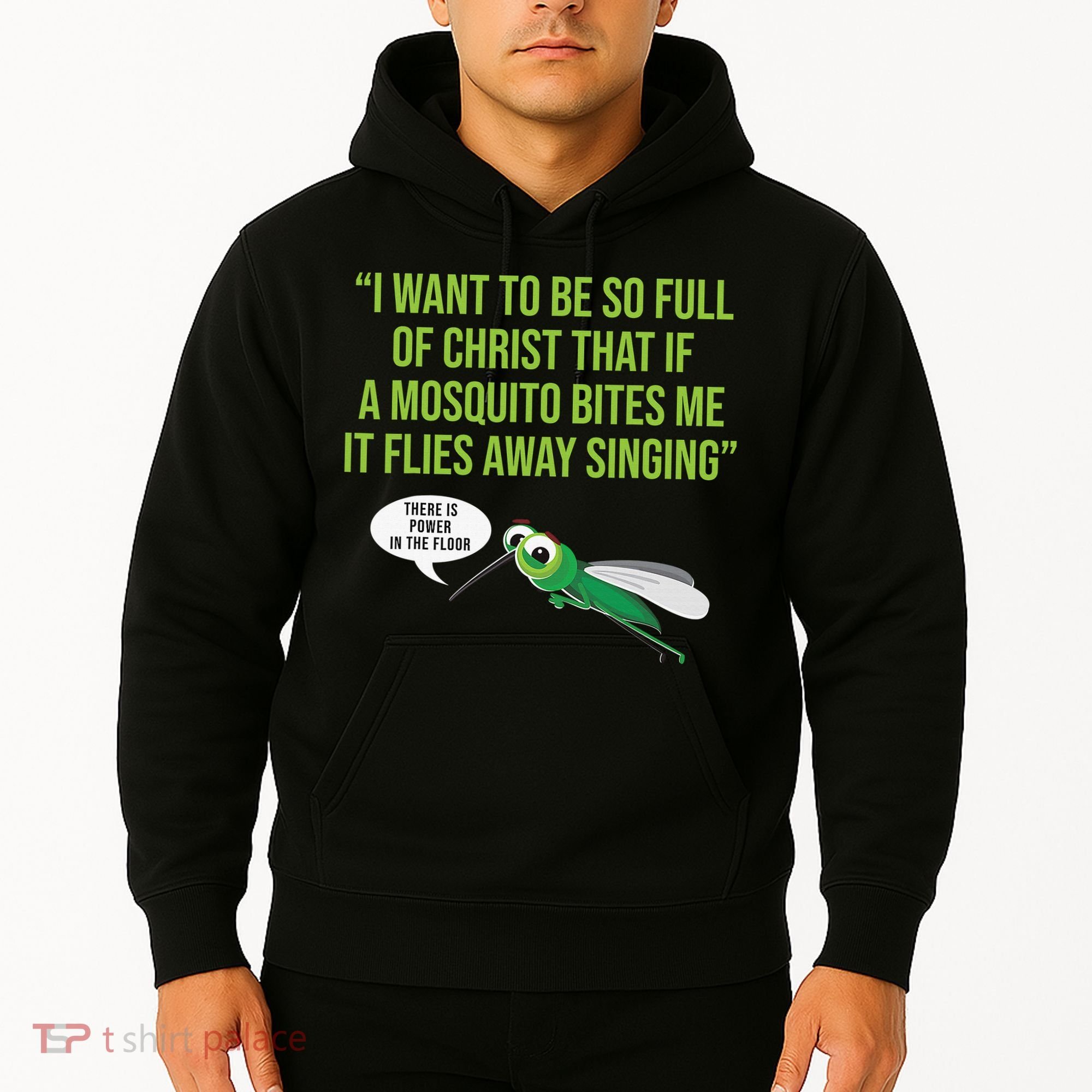Christian Mosquito Funny Gag Jokes Religious Christian  Hoodie
