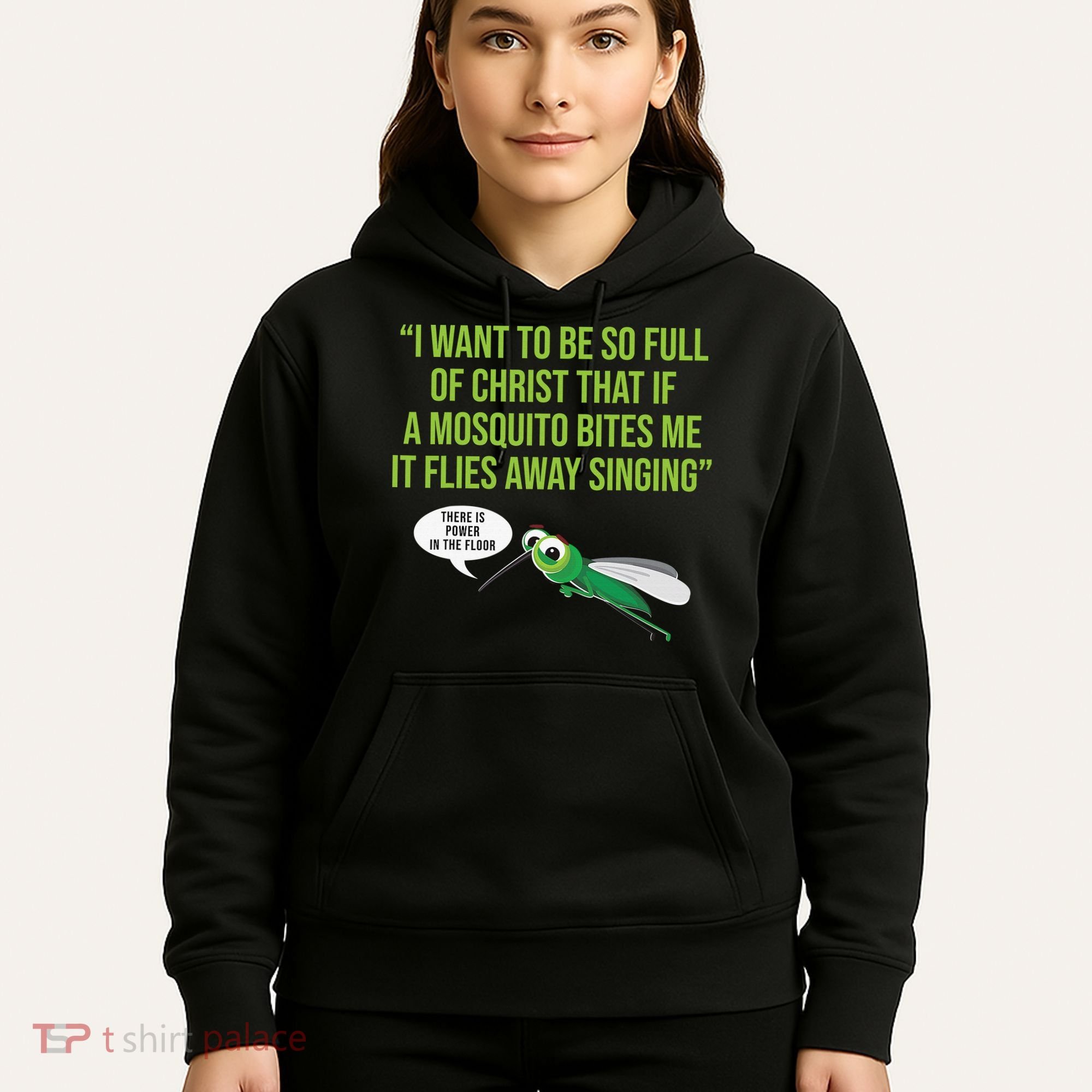 Christian Mosquito Funny Gag Jokes Religious Christian  Hoodie