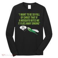 Christian Mosquito Funny Gag Jokes Religious Christian  Long Sleeve Shirt thumb 0