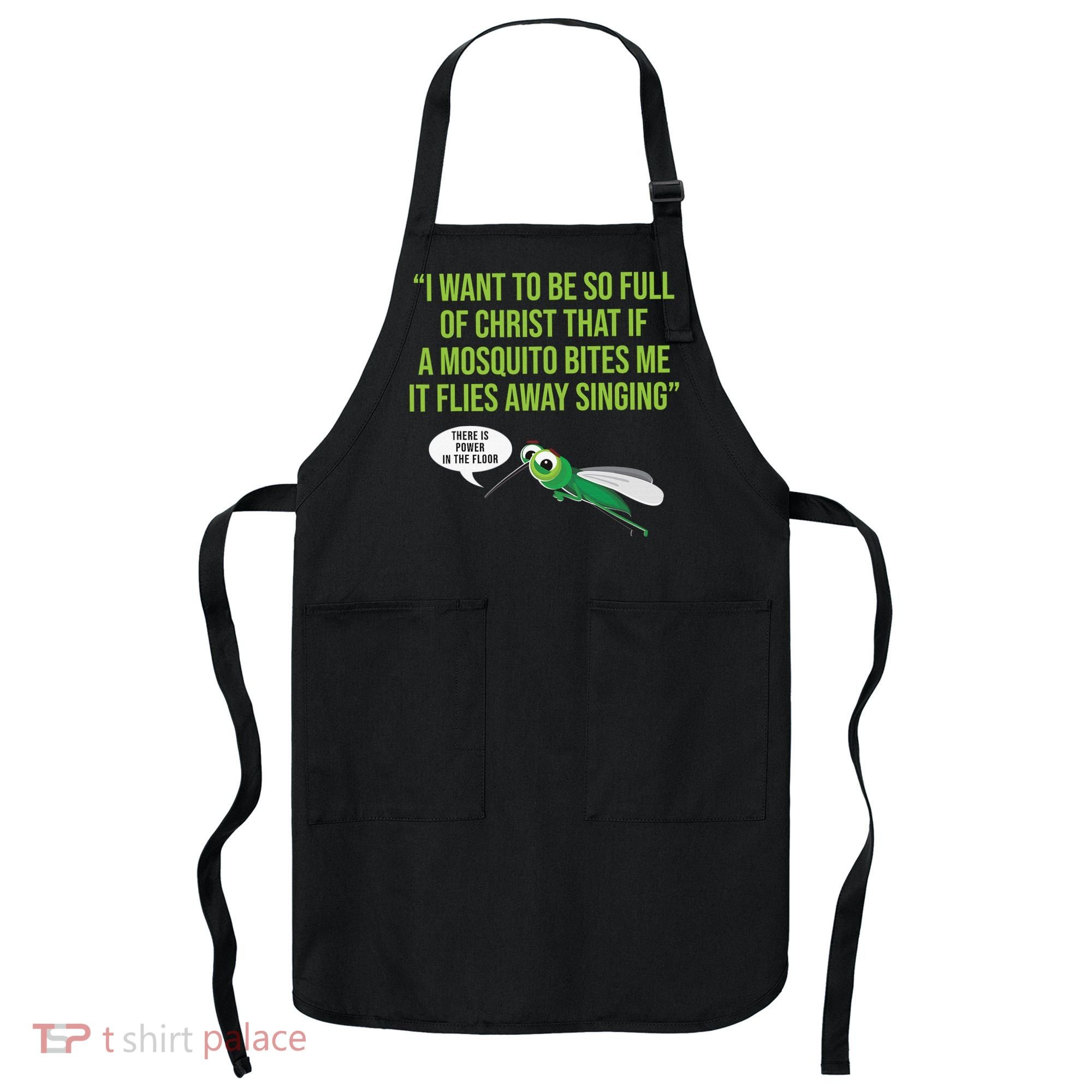 Christian Mosquito Funny Gag Jokes Religious Christian  Apron