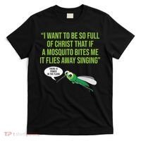 Christian Mosquito Funny Gag Jokes Religious Christian  T-Shirt thumb 0
