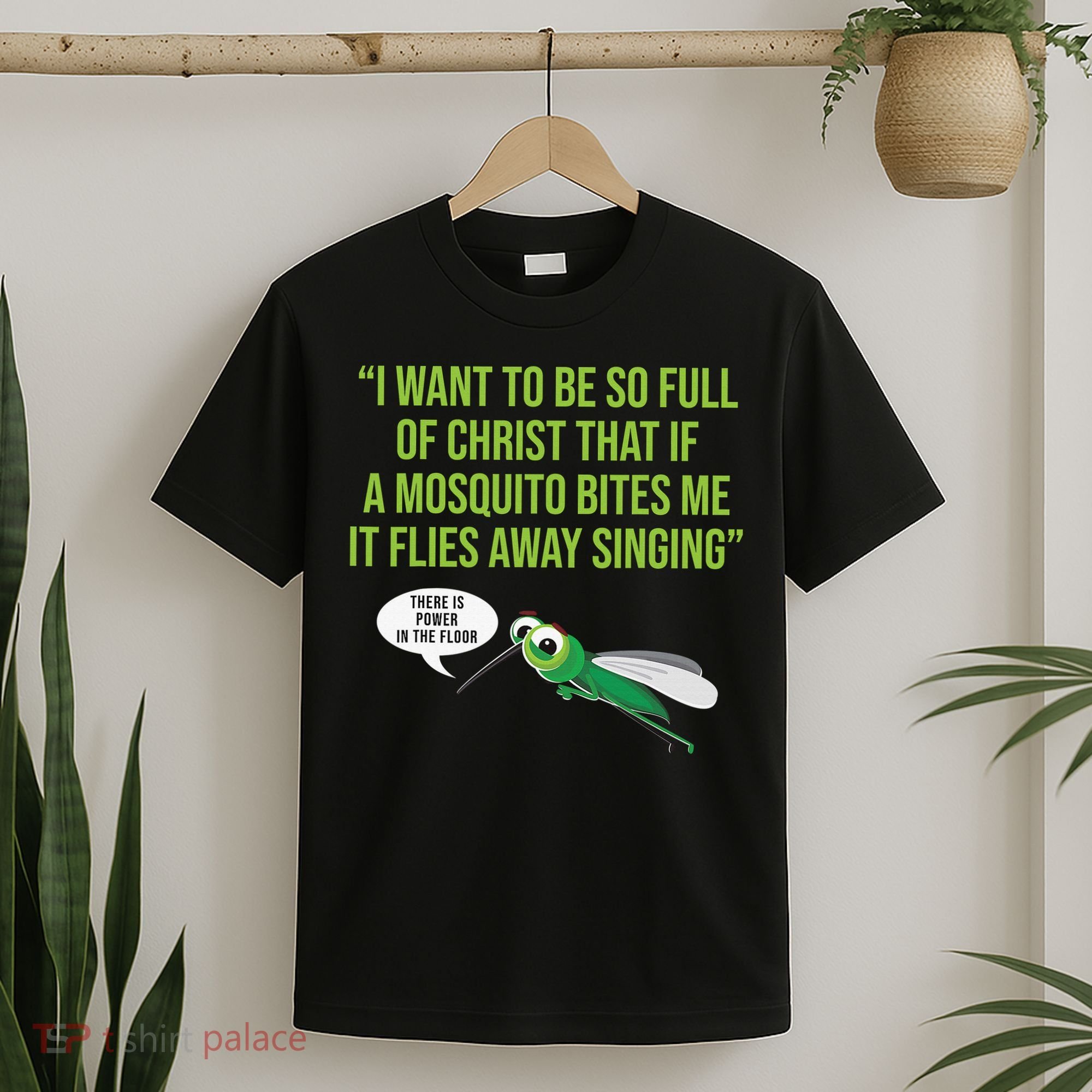 Christian Mosquito Funny Gag Jokes Religious Christian  T-Shirt