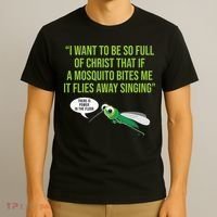 Christian Mosquito Funny Gag Jokes Religious Christian  T-Shirt thumb 3