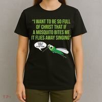 Christian Mosquito Funny Gag Jokes Religious Christian  T-Shirt thumb 4