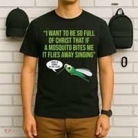 Christian Mosquito Funny Gag Jokes Religious Christian  T-Shirt thumb 6