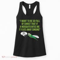 Christian Mosquito Funny Gag Jokes Religious Christian  Women's Tank Top thumb 0