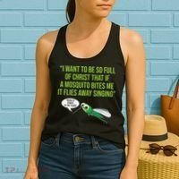 Christian Mosquito Funny Gag Jokes Religious Christian  Women's Tank Top thumb 2