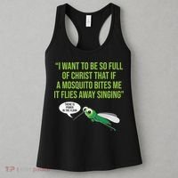 Christian Mosquito Funny Gag Jokes Religious Christian  Women's Tank Top thumb 3